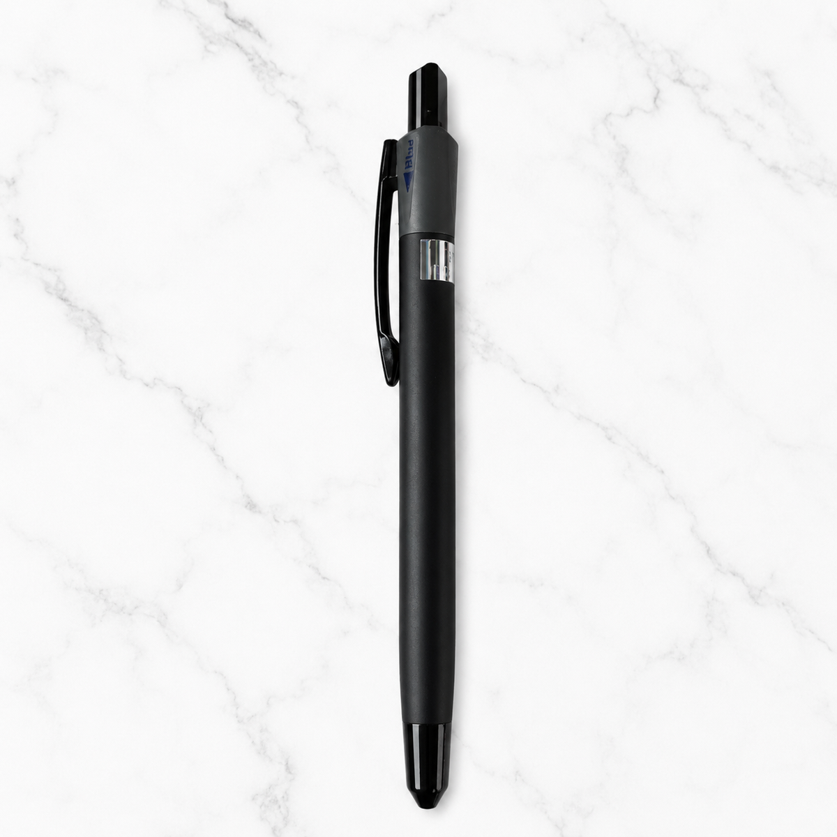 Ballpen Bazaar Ballpen Bazaar 3 in 1 Multi Ink Matt Black Ball Pen with Black Clip | Click Mechanism | Blue, Black & Red Ink | 3 Free Refills | Pack of 1 with Name Engraving