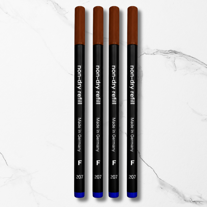 Ballpen Bazaar Ballpen Bazaar Schmidt 888 F Roller Refill Blue Ink Set of 4 | Smooth Writing Roller Pen Refills with Name Engraving