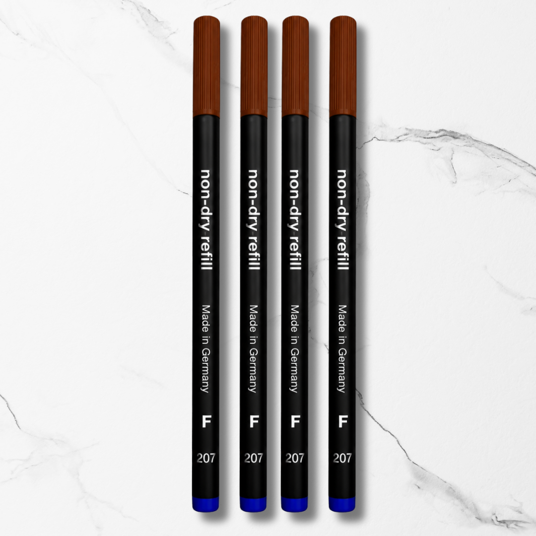 Ballpen Bazaar Ballpen Bazaar Schmidt 888 F Roller Refill Blue Ink Set of 4 | Smooth Writing Roller Pen Refills with Name Engraving