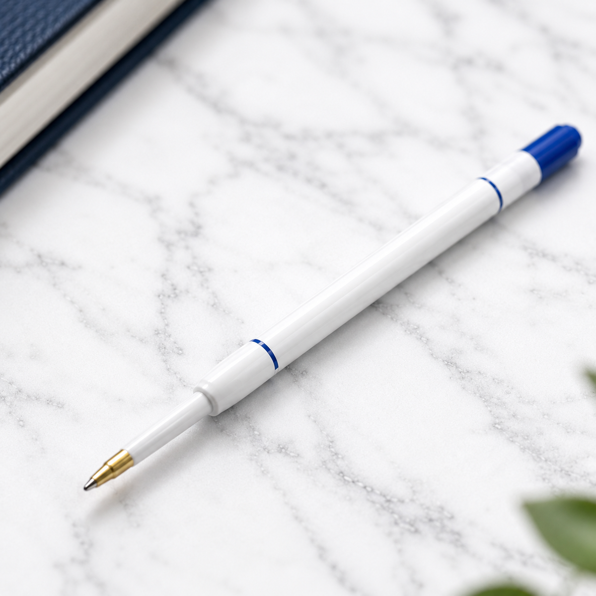 0.6 mm blue ink plastic jotter refill for compatible ball pens