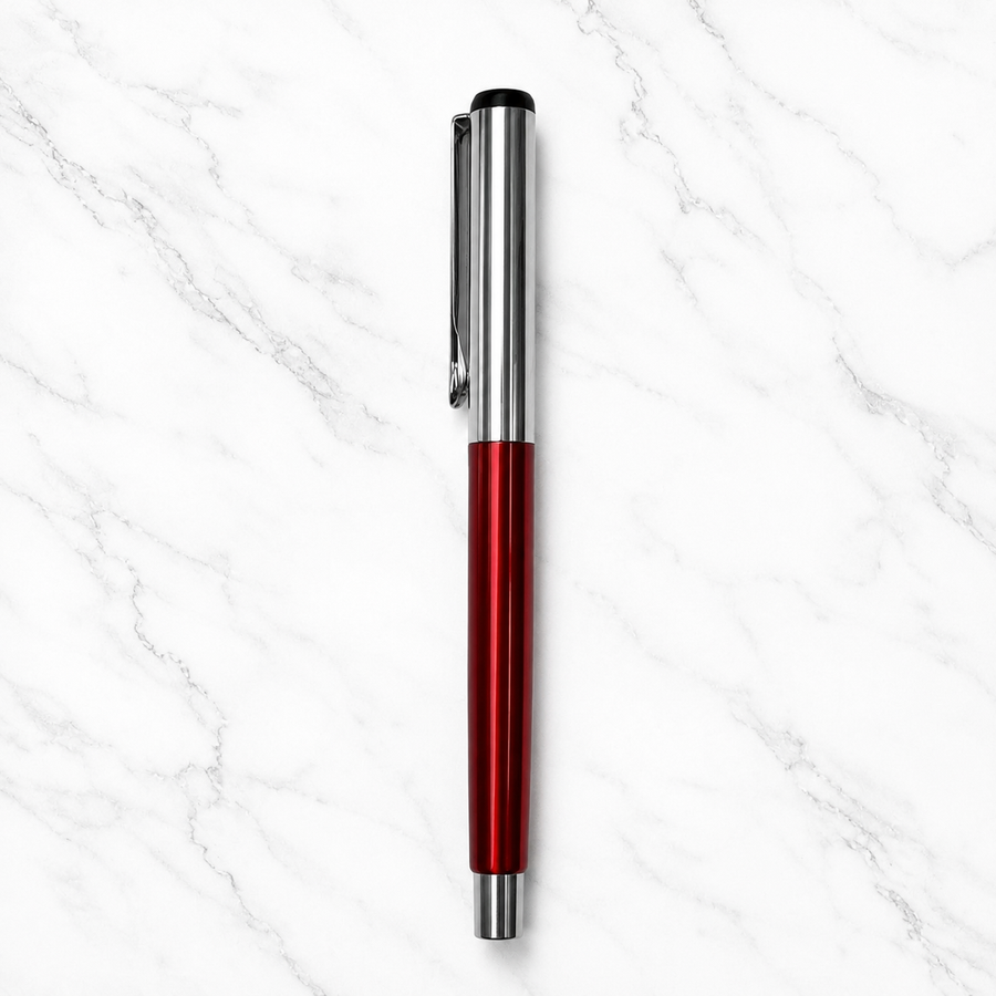 Red, Black & Blue Ball Pen Set of 3 with Silver Cap, Openable, Blue Ink — Ballpen Bazaar