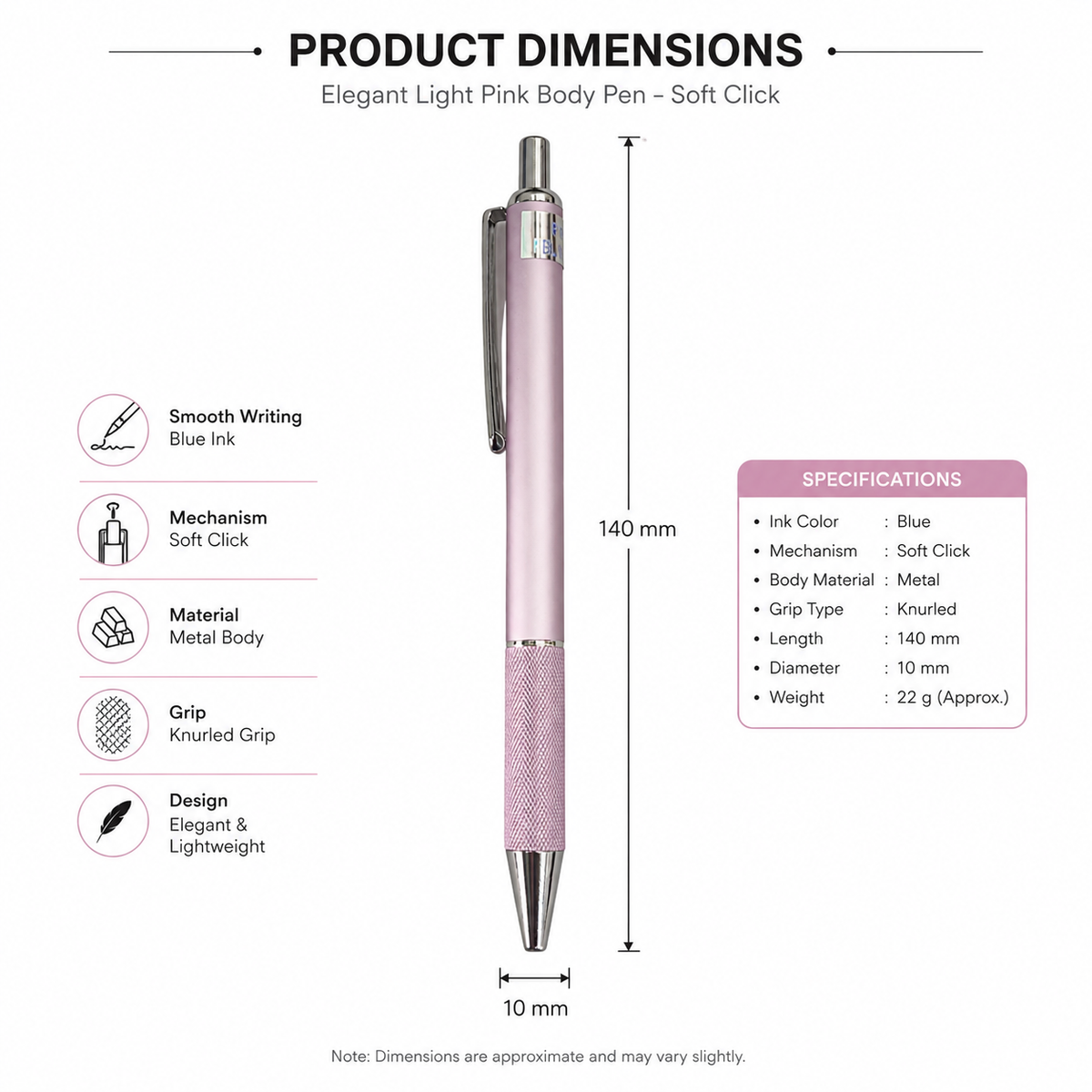 Ballpen Bazaar Ballpen Bazaar Set of 2 Metallic Glossy Purple Ball Pens with Silver Clip | Click Mechanism | Blue Ink | Includes 2 Free Plastic Jotter Blue Ink Refills | Premium Metal Ball Pen for Office, School, Business & Gifting with Name Engraving