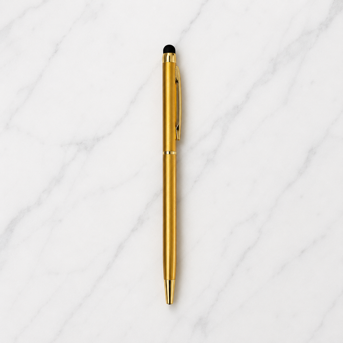 Metallic stylus twist ball pen product image