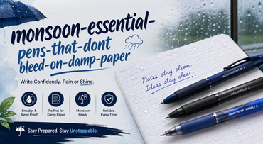 Monsoon Essential: Pens That Don't Bleed on Damp Paper – The Best Writing Companion for Rainy Days