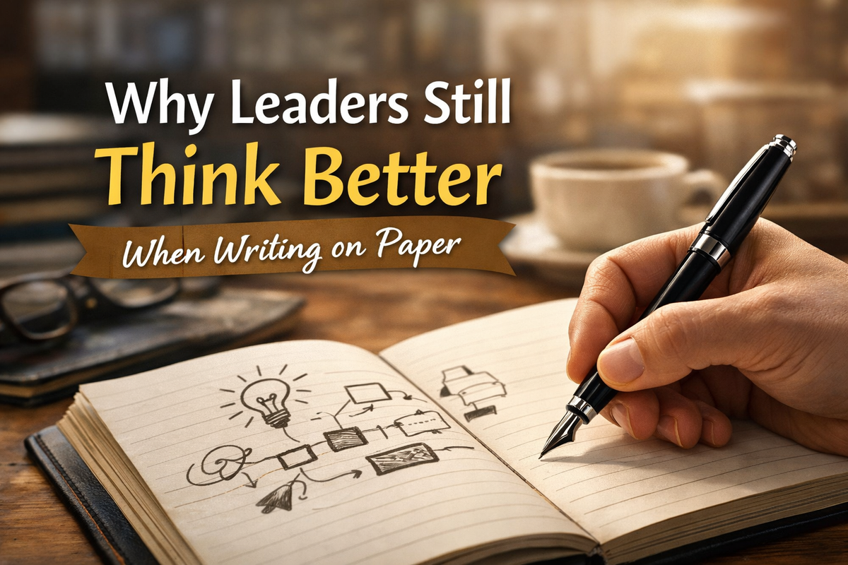 Why Leaders Still Think Better When Writing on Paper Daily