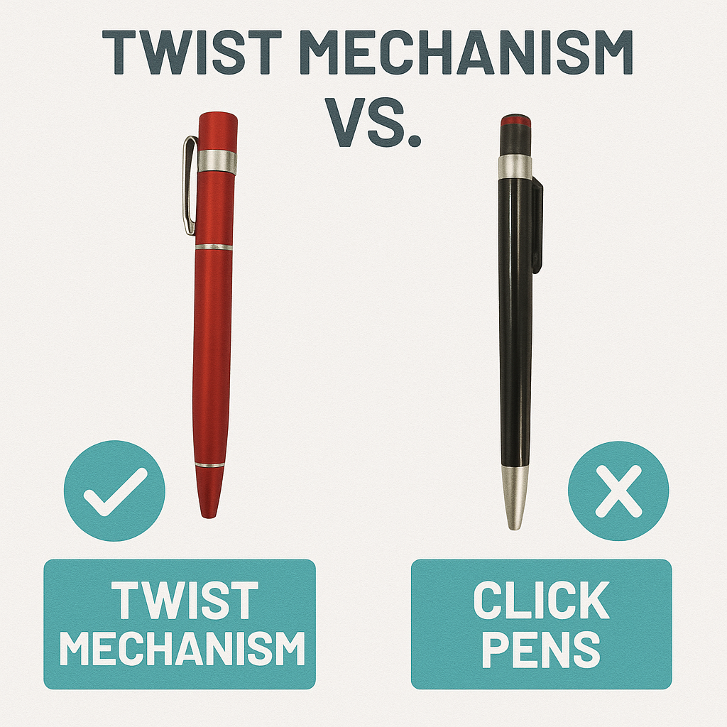 Twist Mechanism vs. Click Pens — Which Is Better for Everyday Use?