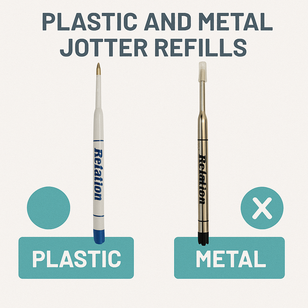 Plastic vs. Metal Jotter Refills — Which One Should You Choose?