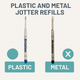 Plastic vs. Metal Jotter Refills — Which One Should You Choose?