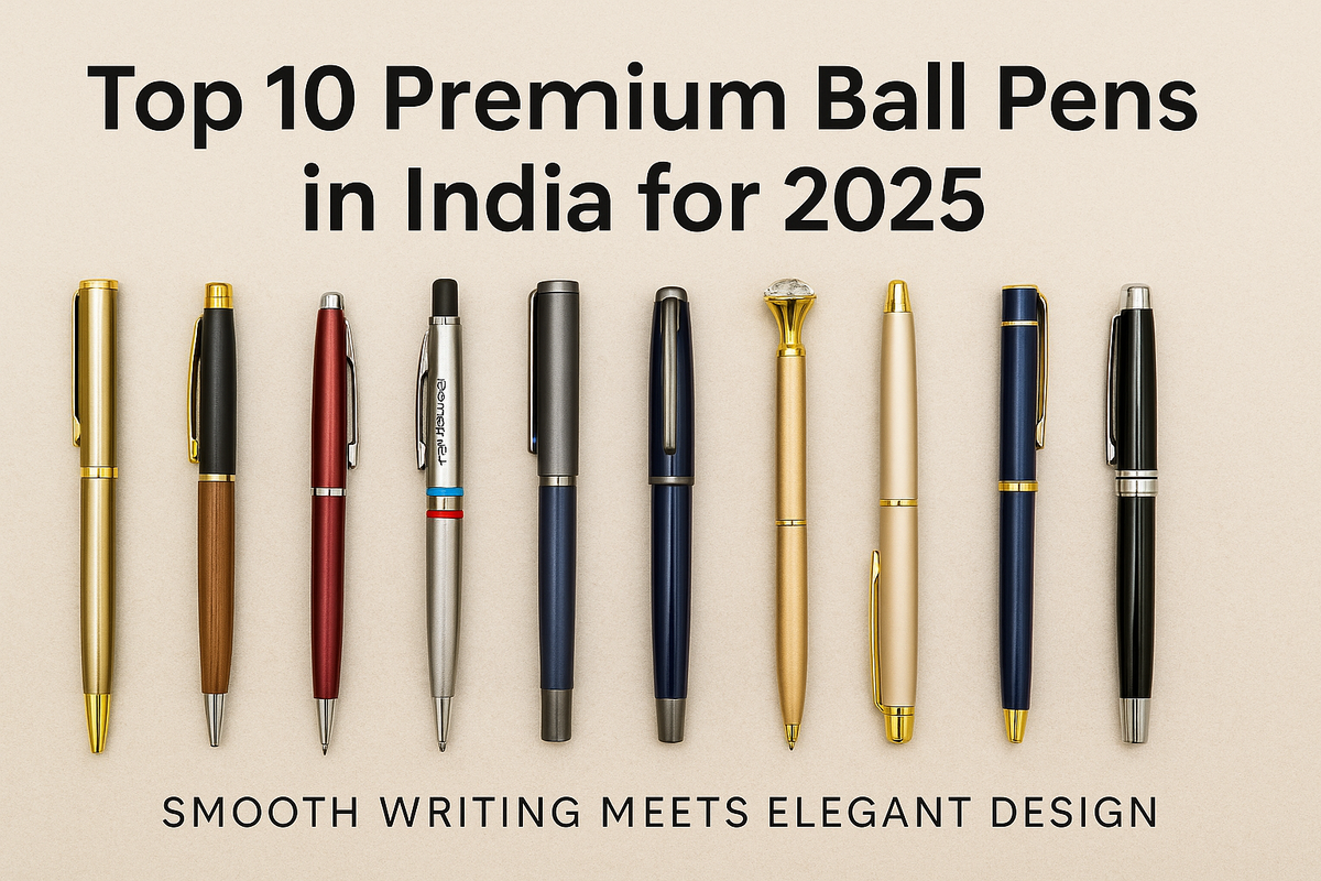 Top 10 Premium Ball Pens in India for 2025 — Smooth Writing Meets Elegant Design