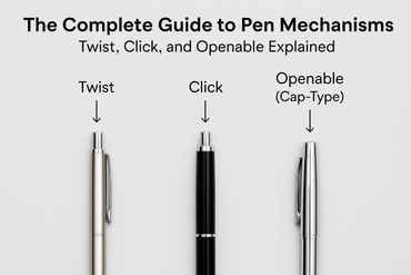 The Complete Guide to Pen Mechanisms: Twist, Click, and Openable Explained