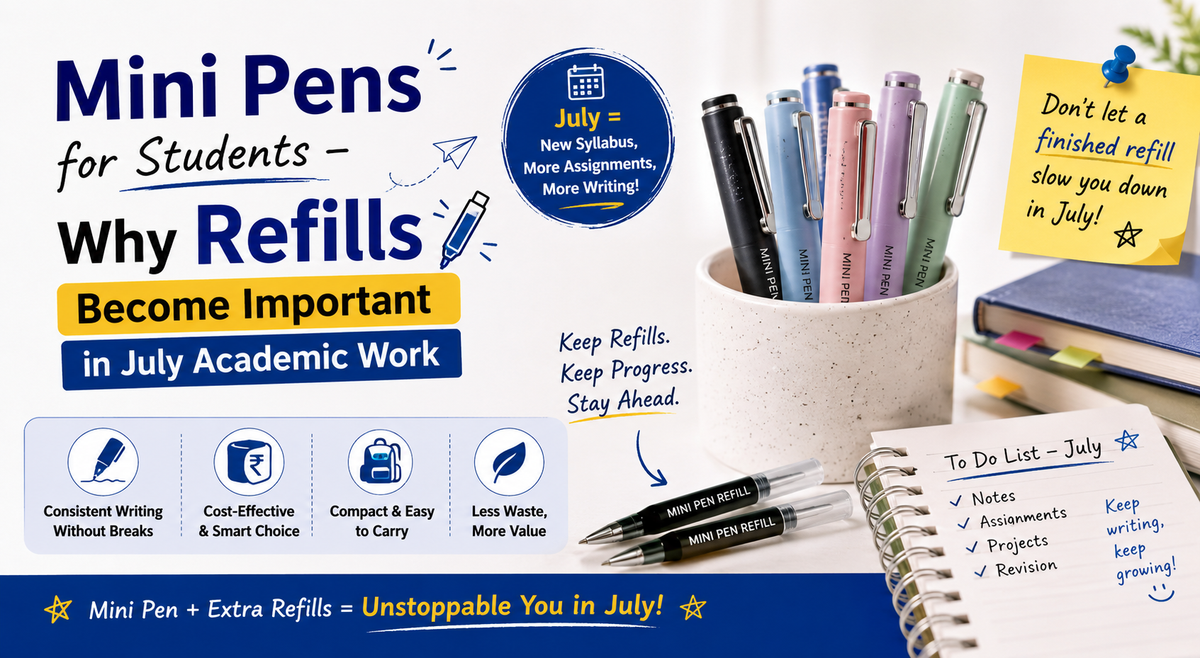 Why Refills Become Important in July Academic Work | Save Money & Keep Writing