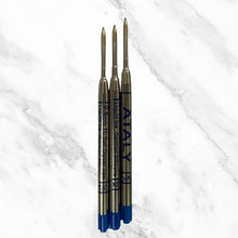0.6mm Metal Jotter Pen Refill Set of 3 – Smooth Blue Ink | Long-Lasting Performance | Premium Stainless Steel Body