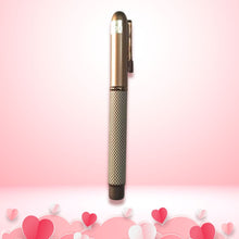 Matt Coffee Designer Ball Pen – White Design | Magnetic Cap | Premium Valentine Gift