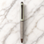 Ballpen Bazaar Matt Pearl White & Brown Grid Design Ball Pen with Glossy Brown Clip | Twist Mechanism | Smooth Blue Ink Writing Pen | Premium Metal Pen | 1 Piece