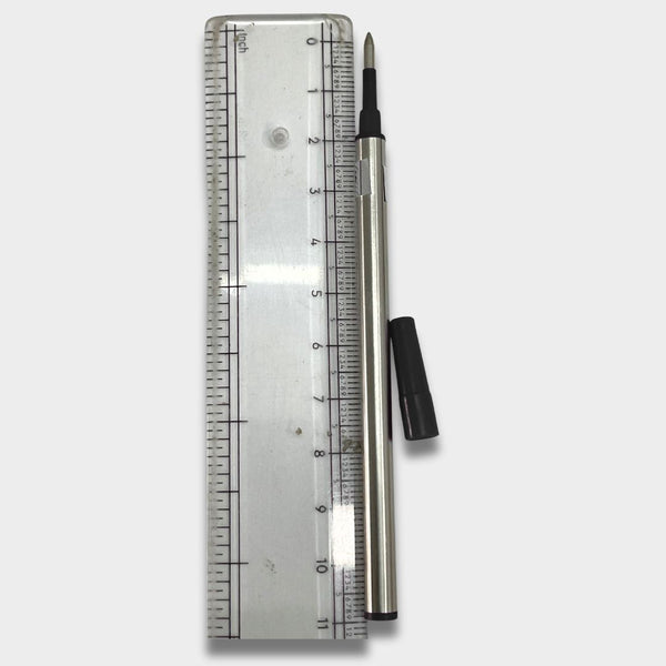 0.8 MM Roller Refill Metallic Body – Premium Smooth Writing Refill Set of 6 (3 Blue Ink + 3 Black Ink) for Professional & Daily Use