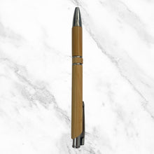 Set of 3 Wooden Finish Ball Pens – Elegant Silver Clip | Click Mechanism | Blue Ink