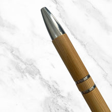 Set of 3 Wooden Finish Ball Pens – Elegant Silver Clip | Click Mechanism | Blue Ink