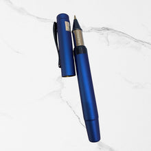 Matte Blue Body Ball Pen with Glossy Blue Clip | Openable Mechanism | Premium Metal Pen with Smooth Blue Ink