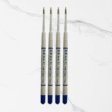 Set of 4 Plastic Jotter Refills Blue Ink | 0.6mm Fine Point | Smooth Writing | Compatible Ball Pen Refills