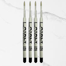 Set of 4 Premium Plastic Jotter Refills – 0.6mm Fine Point | Smooth Black Ink | Compatible Ball Pen Refills for Daily Writing