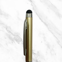 2-in-1 Capacitive Stylus Pen with Combo of 4 Gold Body Ballpoint Pens – Premium Smooth Writing Gift Set