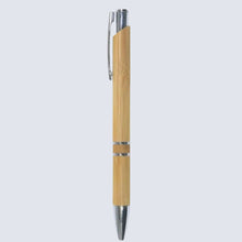 Set of 5 Wooden Colour Body with Silver Clip Click Mechanism Ball Pen – Smooth Blue Ink Writing Set