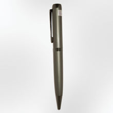 Metallic Glossy Gray Twist Ball Pen – Premium Writing Gift for Men & Women | 0.6mm Screw-Type Blue Refill