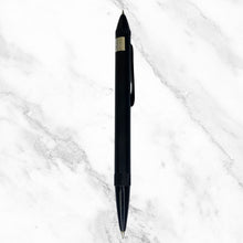 2-in-1 Glossy Black Ball Pen – Blue & Black Ink | BallPenBazaar
