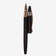 Matt Black Colour Body with Rose Gold Clip Openable Mechanism Ball Pen – Smooth Blue Ink