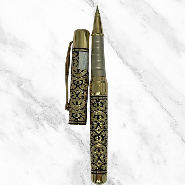 Designer Golden Ball Pen – Openable Mechanism | Smooth Writing with Jotter Blue Ink