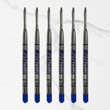 Set of 6 Metal Jotter Refills – 1mm Blue Ink | Smooth Long-Lasting Writing | Compatible Premium Ball Pens