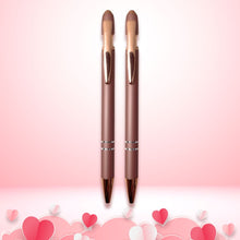 Stylus Matt Rose Gold Ball Pen with Glossy Copper Clip | Click Mechanism | Blue Ink | Mobile Touch Pen | Premium Valentine Gift for Him & Her