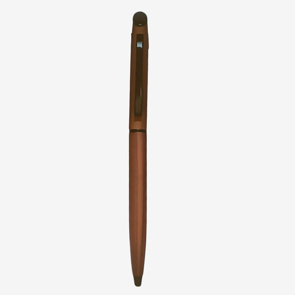 Wooden Colour Body Ball Pen with Black Clip | Twist Mechanism | 0.6mm Screw Type Refill | Smooth Blue Ink | Premium Writing Pen for Men & Women | Best Quality & Budget-Friendly Gift