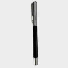 Combo of 2 Openable Cap Ball Pens – Glossy Black Finish | Silver Cap | 0.6mm Blue Ink | Professional Writing Pens