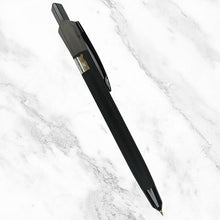 3-in-1 Matte Black Ball Pen – Click Mechanism | Blue, Red & Black Ink