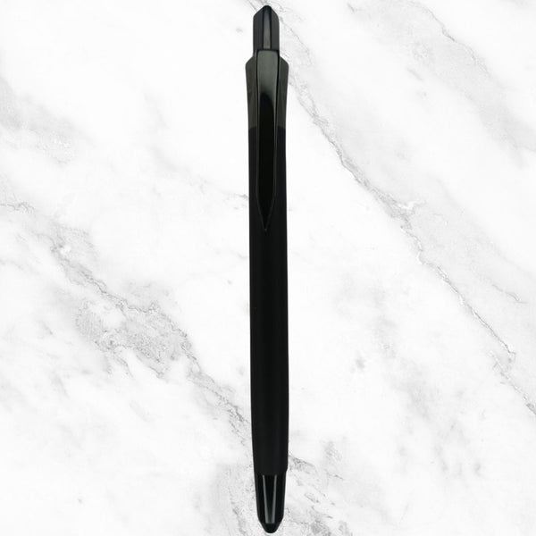 3-in-1 Matte Black Ball Pen – Blue, Red & Black Ink | BallPenBazaar