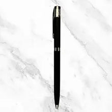 Black Body Ball Pen with Silver Clip – Twist Mechanism | Smooth Writing Blue Ink