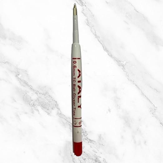 Set of 10 Plastic Jotter Refills – 0.6mm Fine Point | Smooth Red Ink