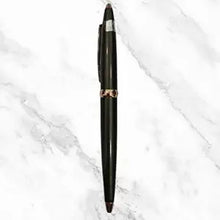 Metallic Glossy Gunmetal Twist Ball Pen – Gold Clip | Blue Ink | Premium Executive Design