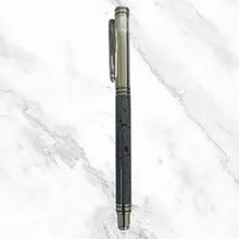 Marble Color Ball Pen with Silver Cap – Elegant Openable Design | Smooth Writing Blue Ink