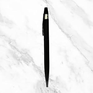 Matte Black Color Body Twist Mechanism Ball Pen - With Glycer 0.6mm Refill Blue Ink