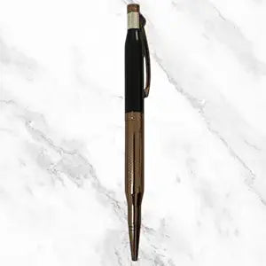 Rose Gold and Black Ball Pen – Twist Mechanism | Sleek Modern Design with Glycer 0.6mm Blue Ink