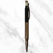 Rose Gold and Black Ball Pen – Twist Mechanism | Sleek Modern Design with Glycer 0.6mm Blue Ink
