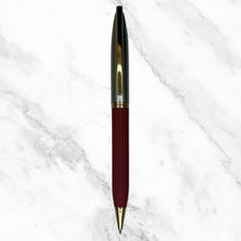 Rose Gold Ball Pen with Orange Leather Grip – Twist Mechanism | Smooth Writing with Glycer 0.6mm Blue Ink