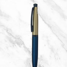 Blue and Silver Ball Pen with Blue Clip – Twist Mechanism | Smooth Writing with Glycer 0.6mm Blue Ink