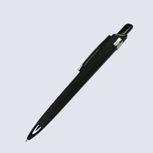 Set of 2 Plastic Ball Pens – Black Body Click Pen + Blue Body Silver Clip Click Pen | Smooth Blue Ink