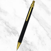 Metallic Black Ball Pen with Gold Clip – Click Mechanism | Jotter Refill Blue Ink