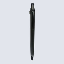 Set of 2 Plastic Ball Pens – Black Body Click Pen + Blue Body Silver Clip Click Pen | Smooth Blue Ink