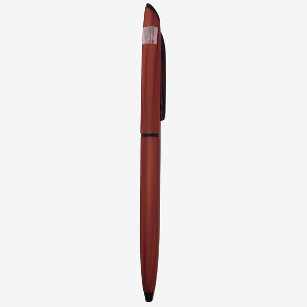Wooden Colour Body Ball Pen with Black Clip | Twist Mechanism | 0.6mm Screw Type Refill | Smooth Blue Ink | Premium Writing Pen for Men & Women | Best Quality & Budget-Friendly Gift