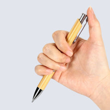 Set of 5 Wooden Colour Body with Silver Clip Click Mechanism Ball Pen – Smooth Blue Ink Writing Set